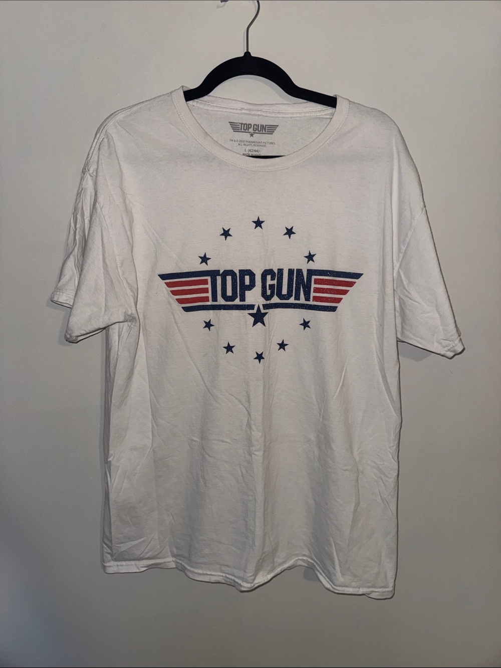 Top Gun Men's Short Sleeve Logo T-Shirt - White